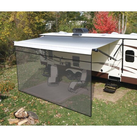 Lippert SHADE, FRONT PANEL AWNING - BLACK 6X19 3797820619